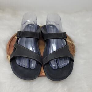 Abeo Bio System Loma Slides Sandals Black Women's Neutral Footbed 10